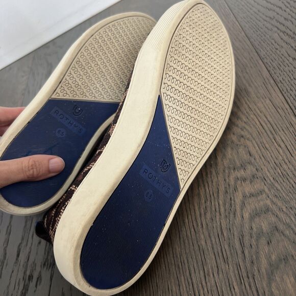 Rothy's The Chelsea Cheetah Sneakers 6.5 Slip On Shoes Low Top - Picture 4 of 6